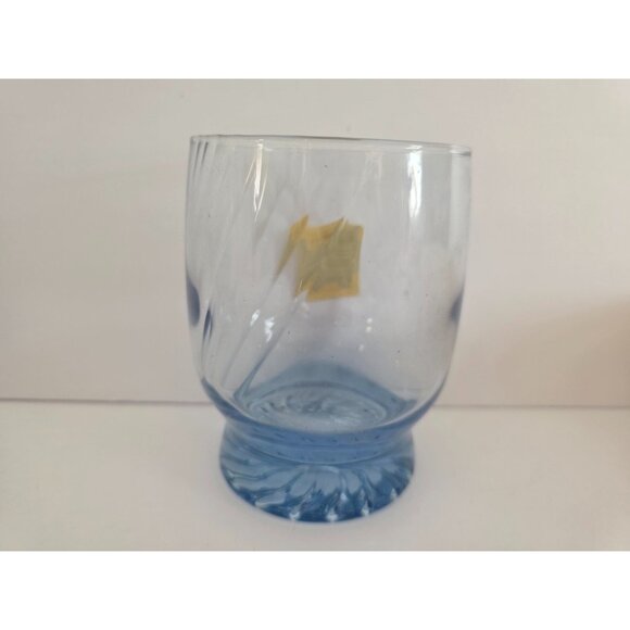 Set Of 4 Libbey Misty Blue Double Rocks Glass Tumblers New 12 avail - Picture 2 of 9